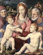 BRONZINO, Agnolo Holy Family fgfjj oil on canvas
